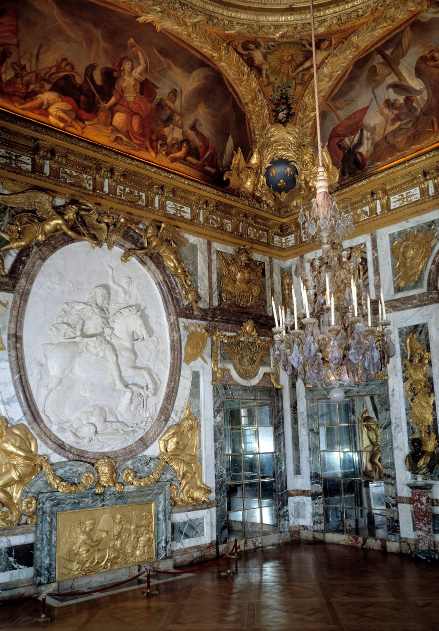 El salón de la guerra en el Palacio de Versalles de French School