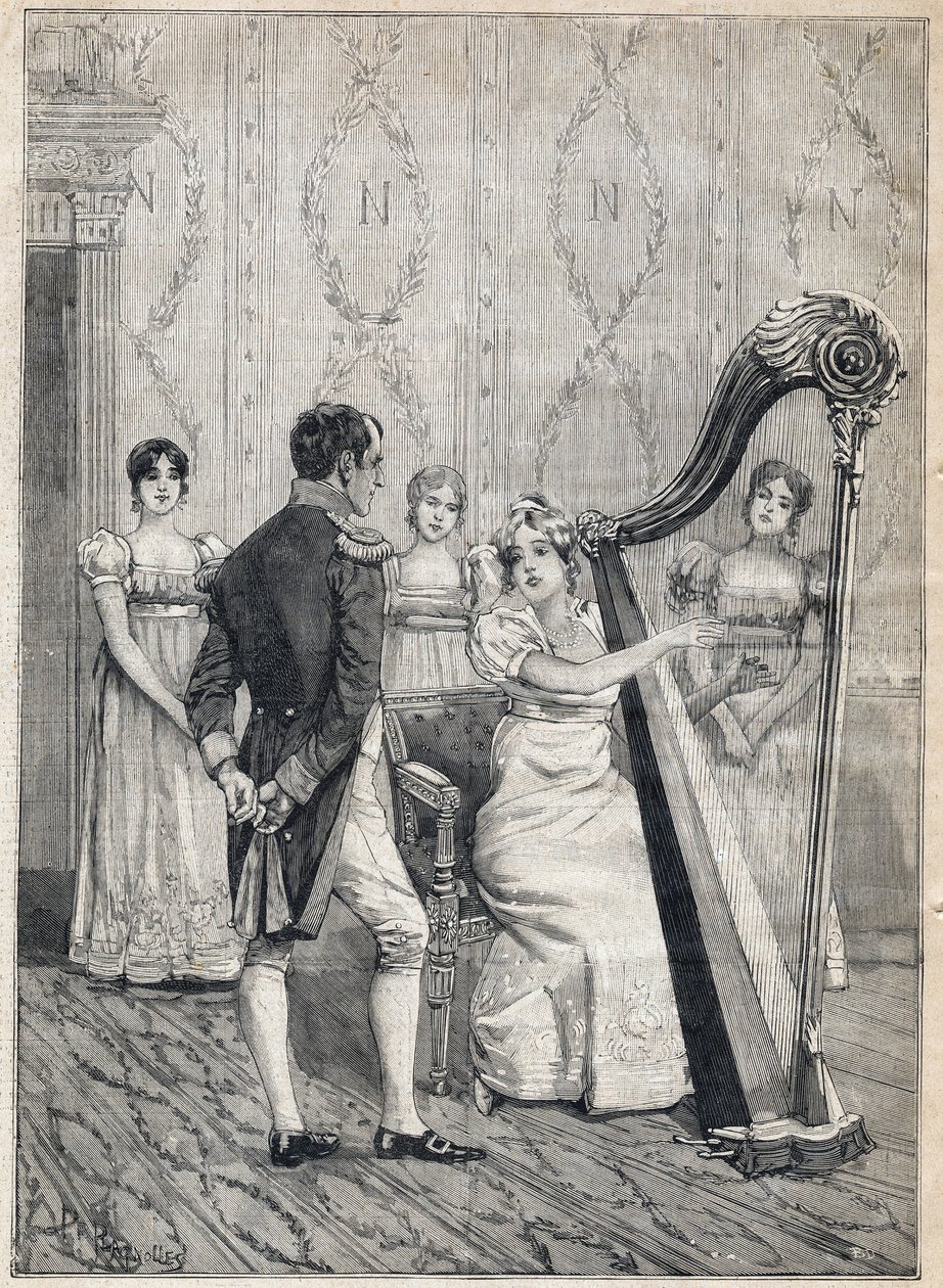 Teatro de la Porte Saint Martin donde se representa una obra titulada "Napoleón", en "Le Petit Parisien" el 17/12/1893 (grabado) de French School