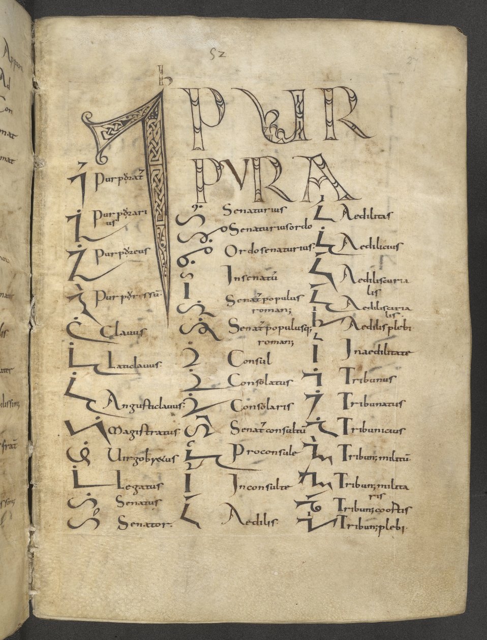 Manuscrito Tironiano, MS 37518 f.27r, París, Saint-Germain-des-Prés de French School
