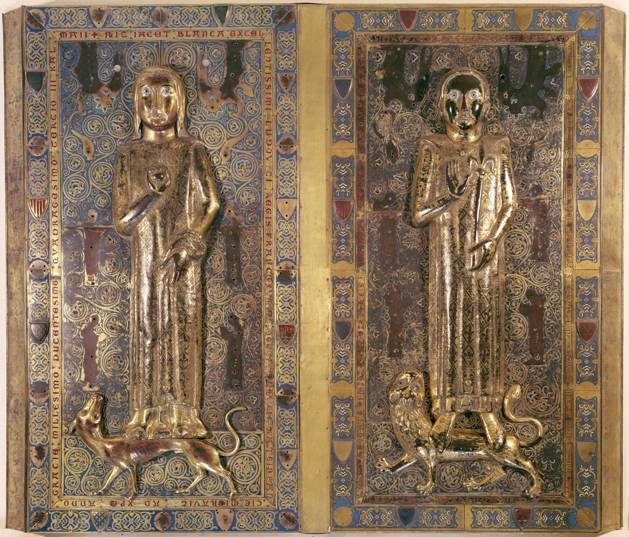 Tumba de Jean (1234-50) y Blanche (1234-50) de Francia, hijos de Luis IX (1214-70) y Margarita de Provenza de French School