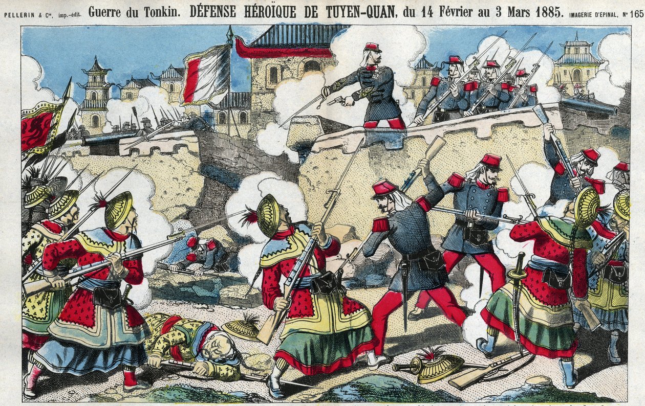 Guerra de Tonkín: la defensa de Tuyen Quan (Tuyen-Quan), Vietnam del 14 de febrero al 3 de marzo de French School