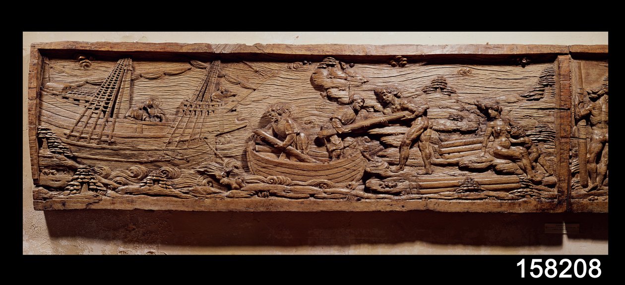 Comercio de madera de Brasil, c.1550 de French School