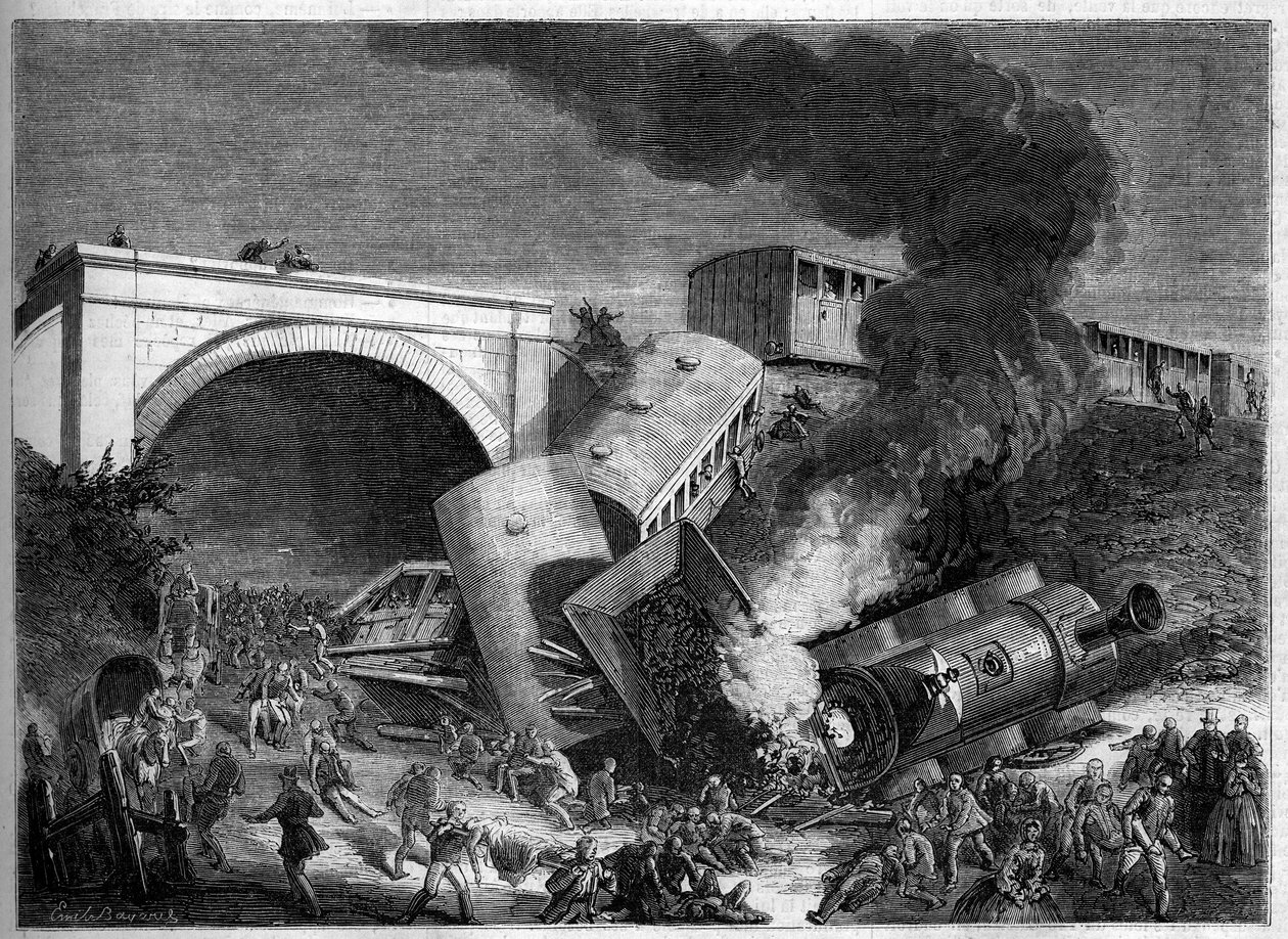 Accidente de tren en el Ferrocarril del Norte de Londres, Inglaterra, 3 de septiembre de French School