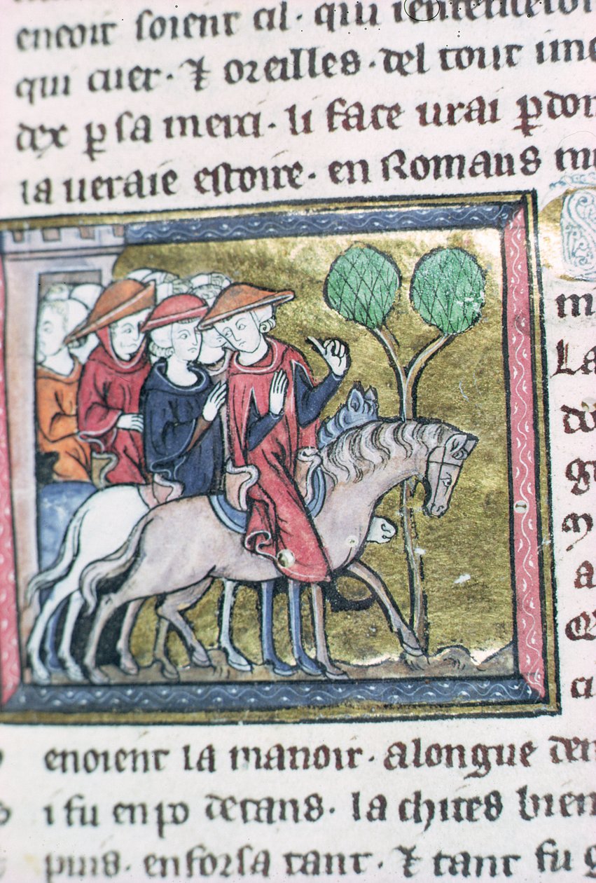 Viajeros, del Roman de Jules Cesar de French School