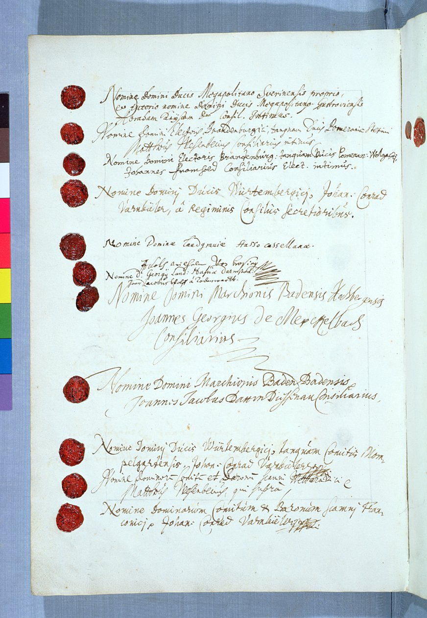 Tratado de Westfalia, firmado en Münster 24 de octubre de 1648 de French School