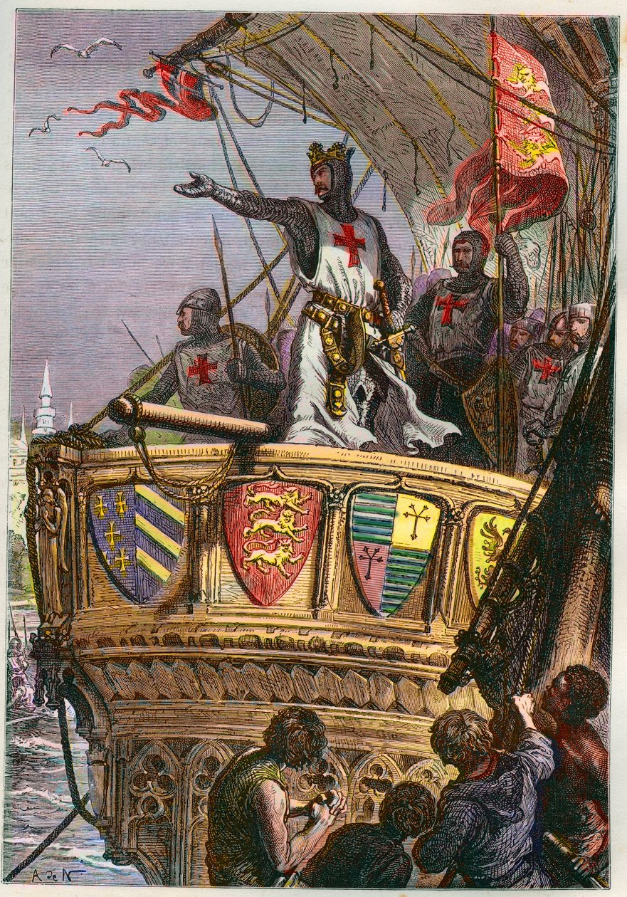 Tierra Santa, te encomiendo al cuidado del Todopoderoso - Tercera Cruzada: Ricardo I Corazón de León (1157-1199) en Cruzada por la Tierra Santa de French School
