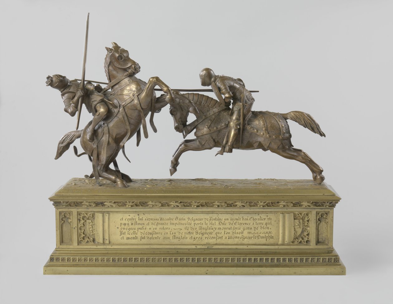 Dos caballeros luchando, conocido como ‘Muerte de Monseigneur el Duque de Clarence’ de French School