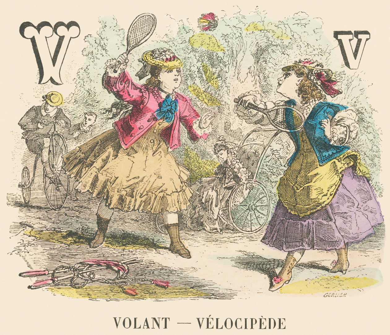 V: Volante — Velocípedo de French School