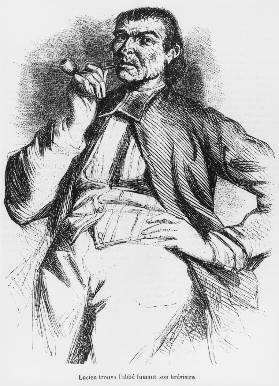 Vautrin, ilustración de Esplendores y Miserias de las Cortesanas por Honoré de Balzac, publicado en 1867 de French School
