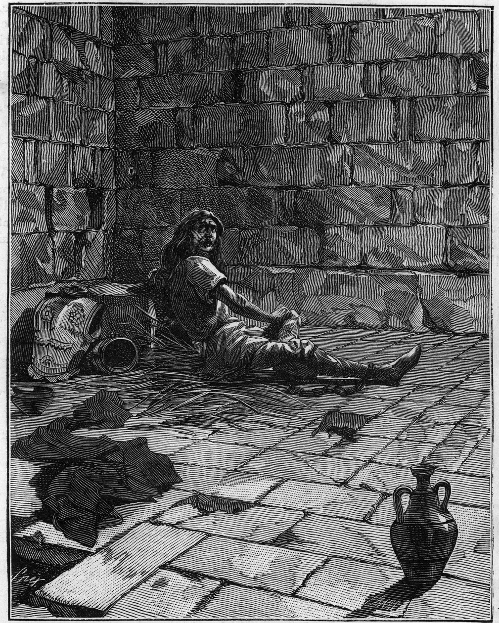 Vercingetórix (c. 72-46 a.C.), un líder galo, permaneció en prisión durante seis años de French School