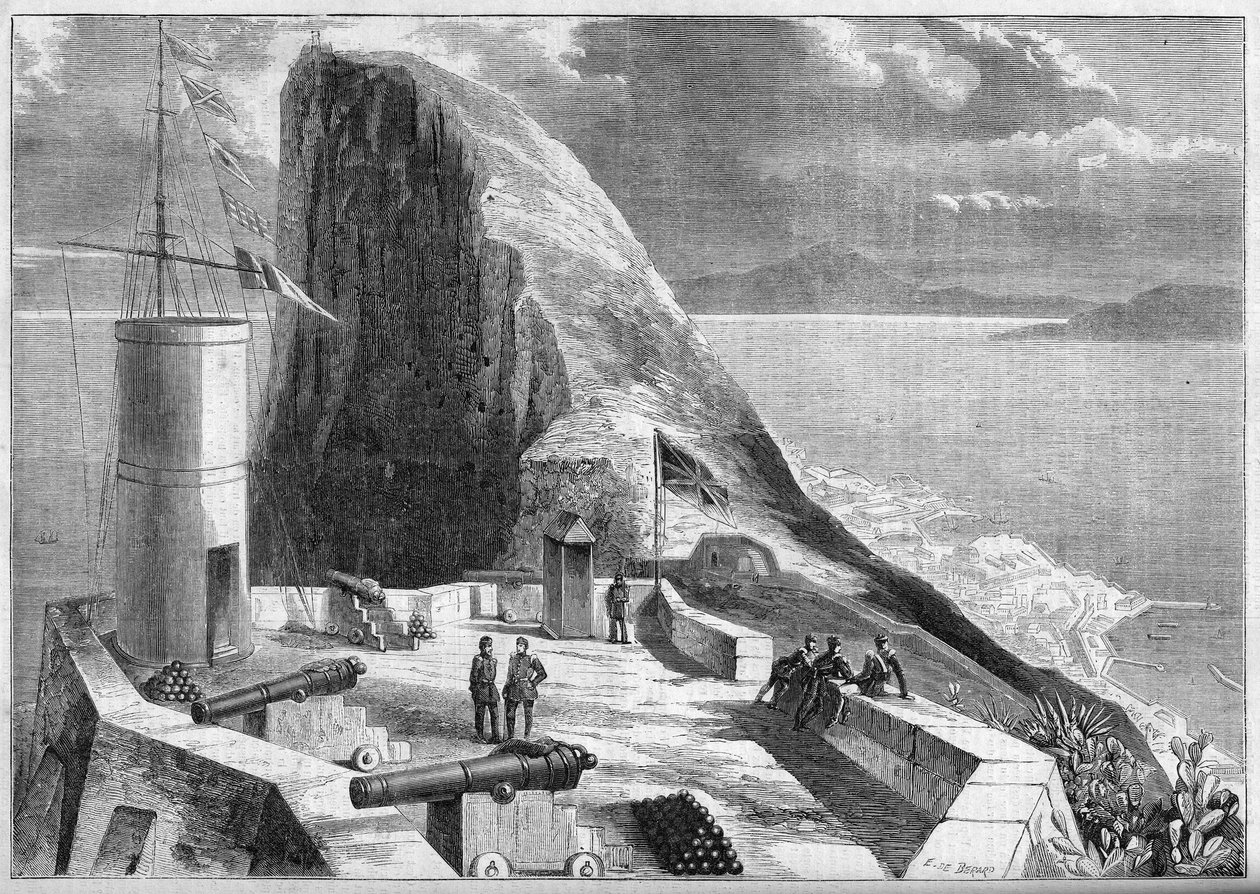Vista de Gibraltar tomada desde la Torre de Señales de French School