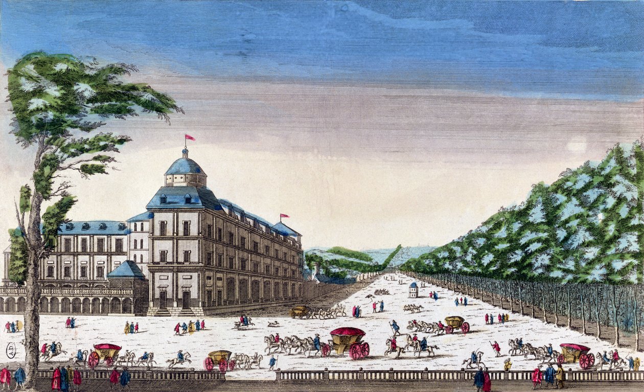 Vista del Schloss Esterhazy, Eisenstadt, Austria de French School