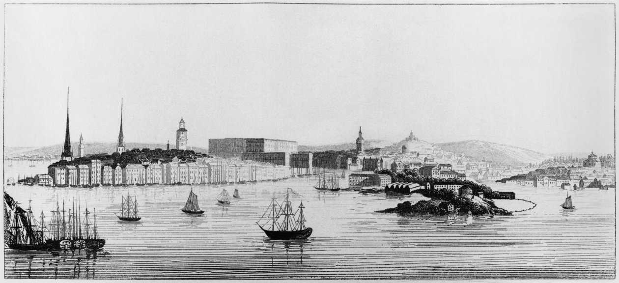 Vista de Estocolmo, 1841 de French School