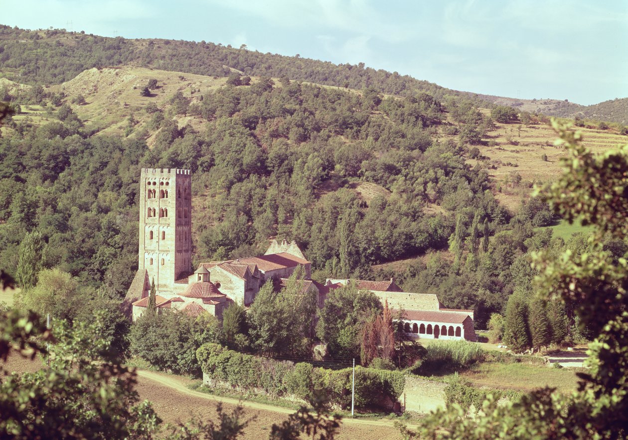 Vista de la Abadía y la torre de la iglesia de French School