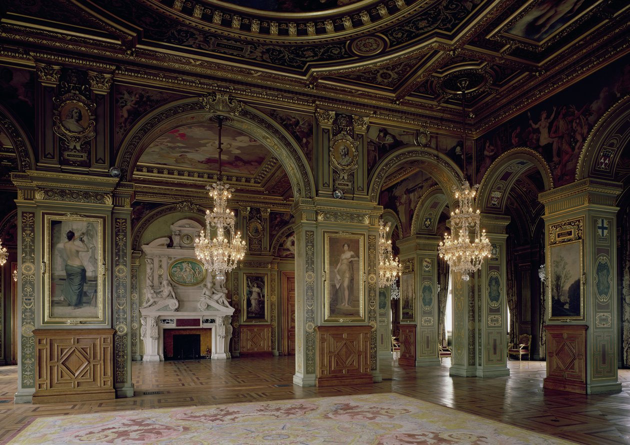 Vista de la Salle des Arts, después de 1871 de French School