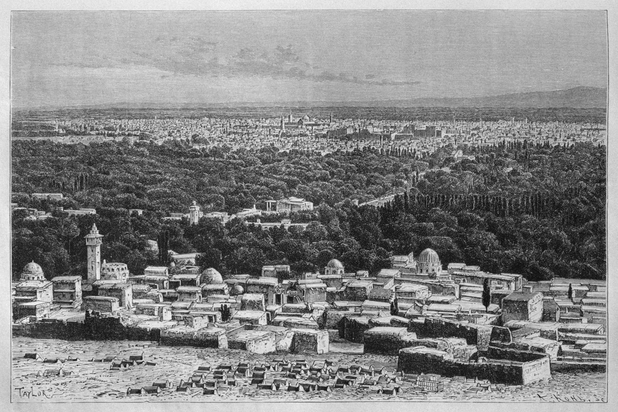 Vista de la ciudad de Damasco, de La Syrie d