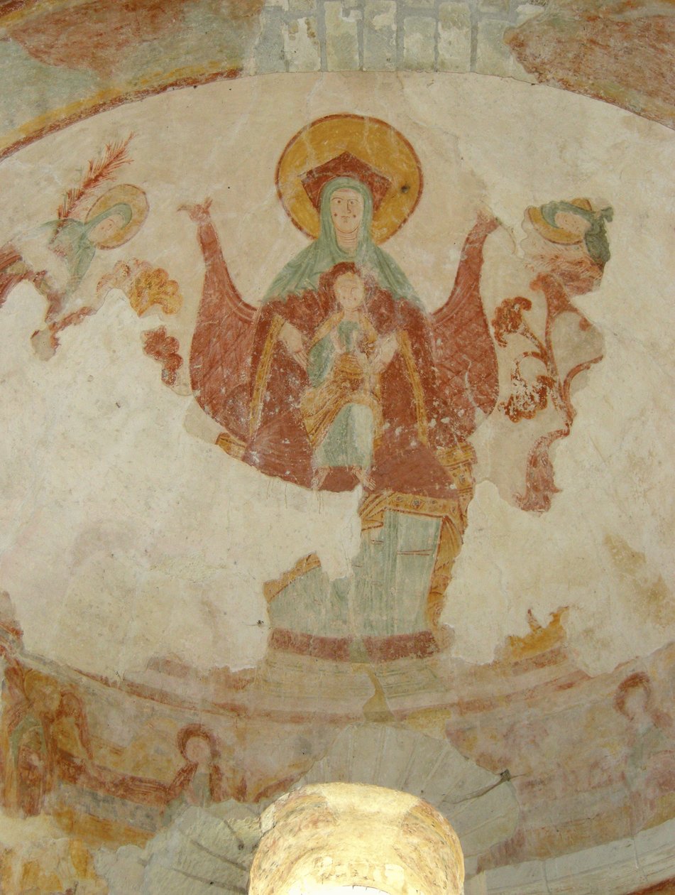 Virgen y Niño en majestad de French School
