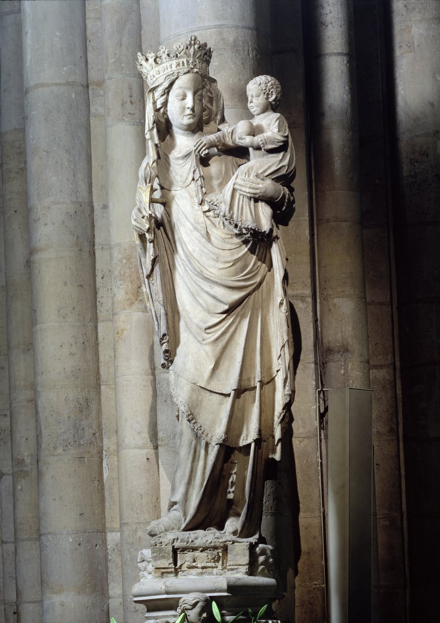 Virgen y Niño, conocida como Notre-Dame de París de French School