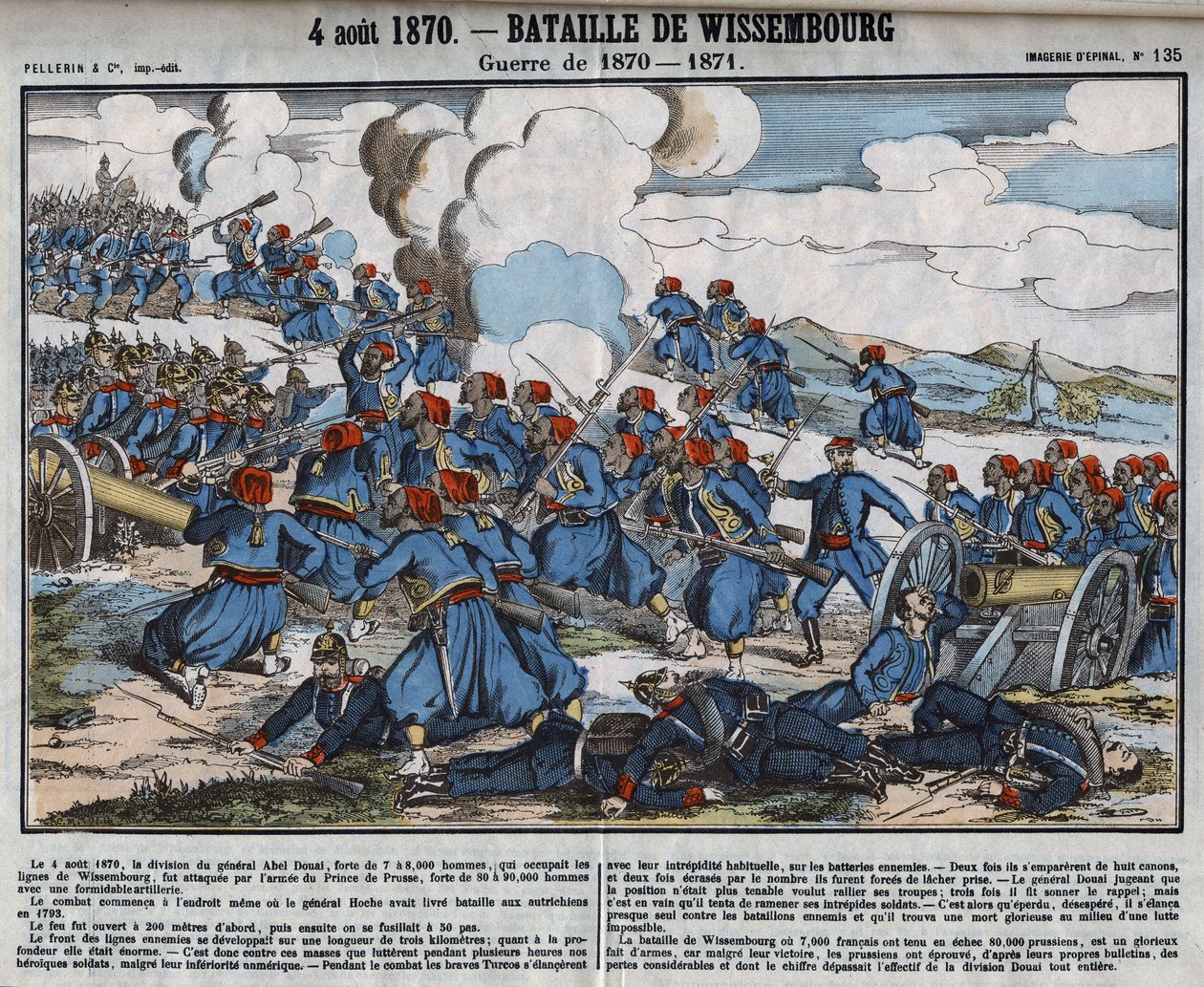 Guerra de 1870-1871: Batalla de Wissembourg, 4 de agosto de French School