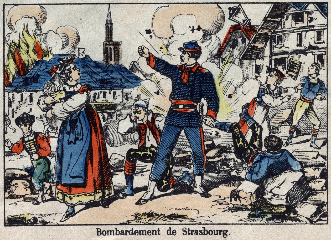 Guerra de 1870 entre Francia y Prusia: Asedio y bombardeo de Estrasburgo de French School
