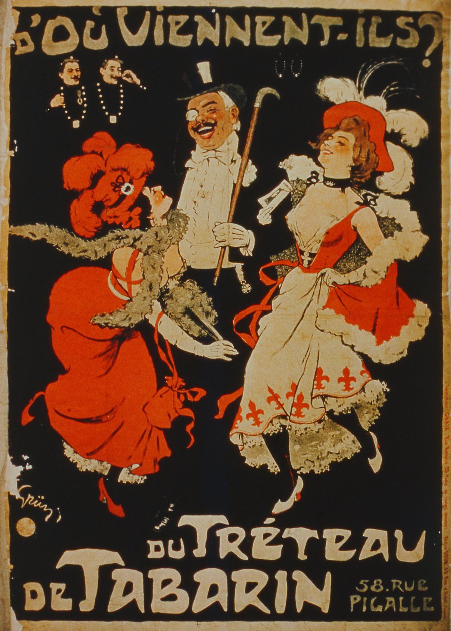 ¿De dónde son? De El Treteau de Tabarin, Pigalle, París de French School