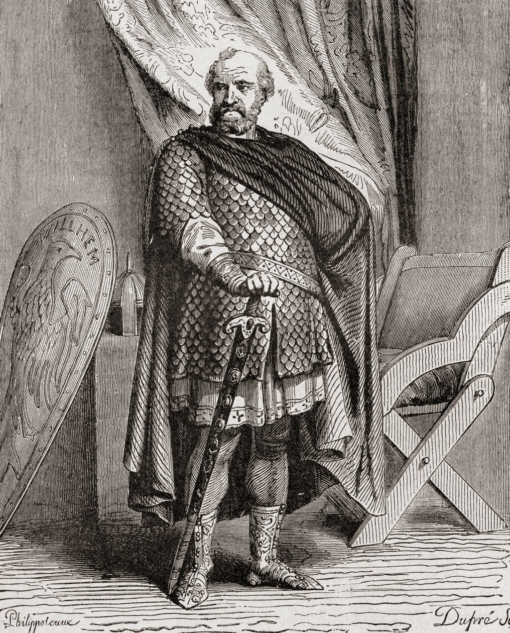 Guillermo I, de Histoire de France, c.1880 de French School