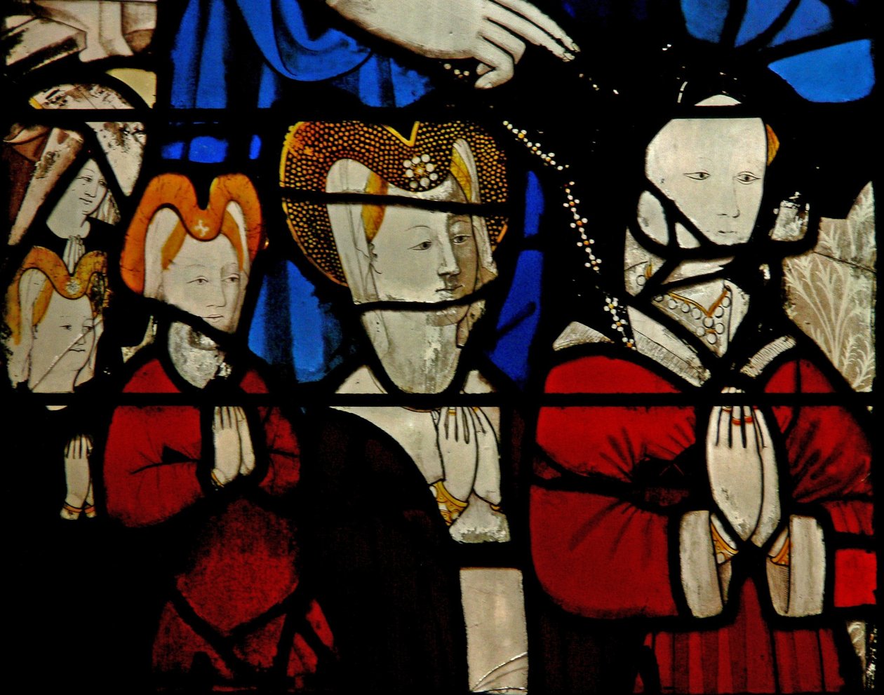 Ventana N5 que representa a un donante - Isabeau Le Tailleur y familia de French School