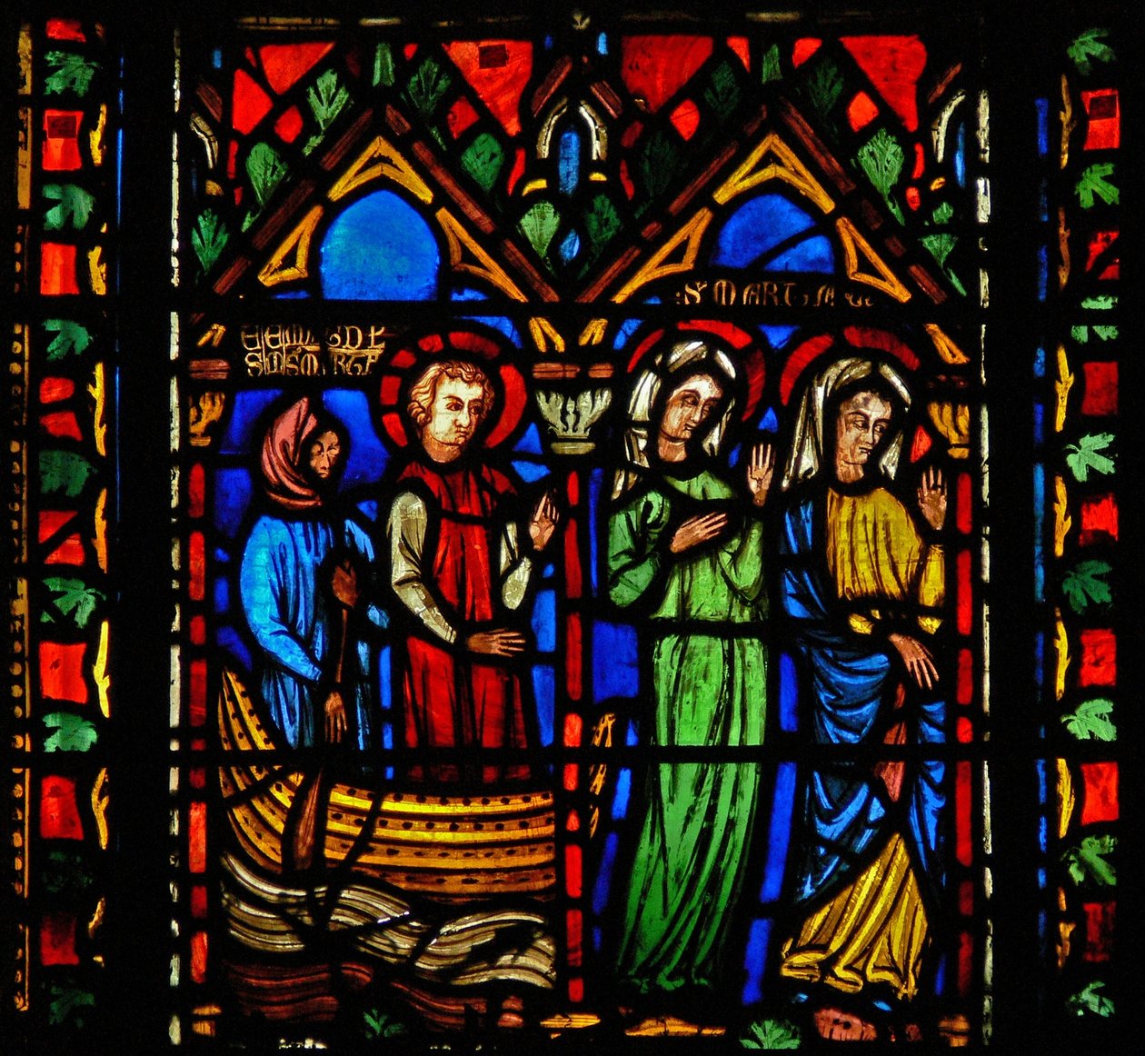 Una escena de la vida de Santa María Magdalena - llega a Marsella de French School
