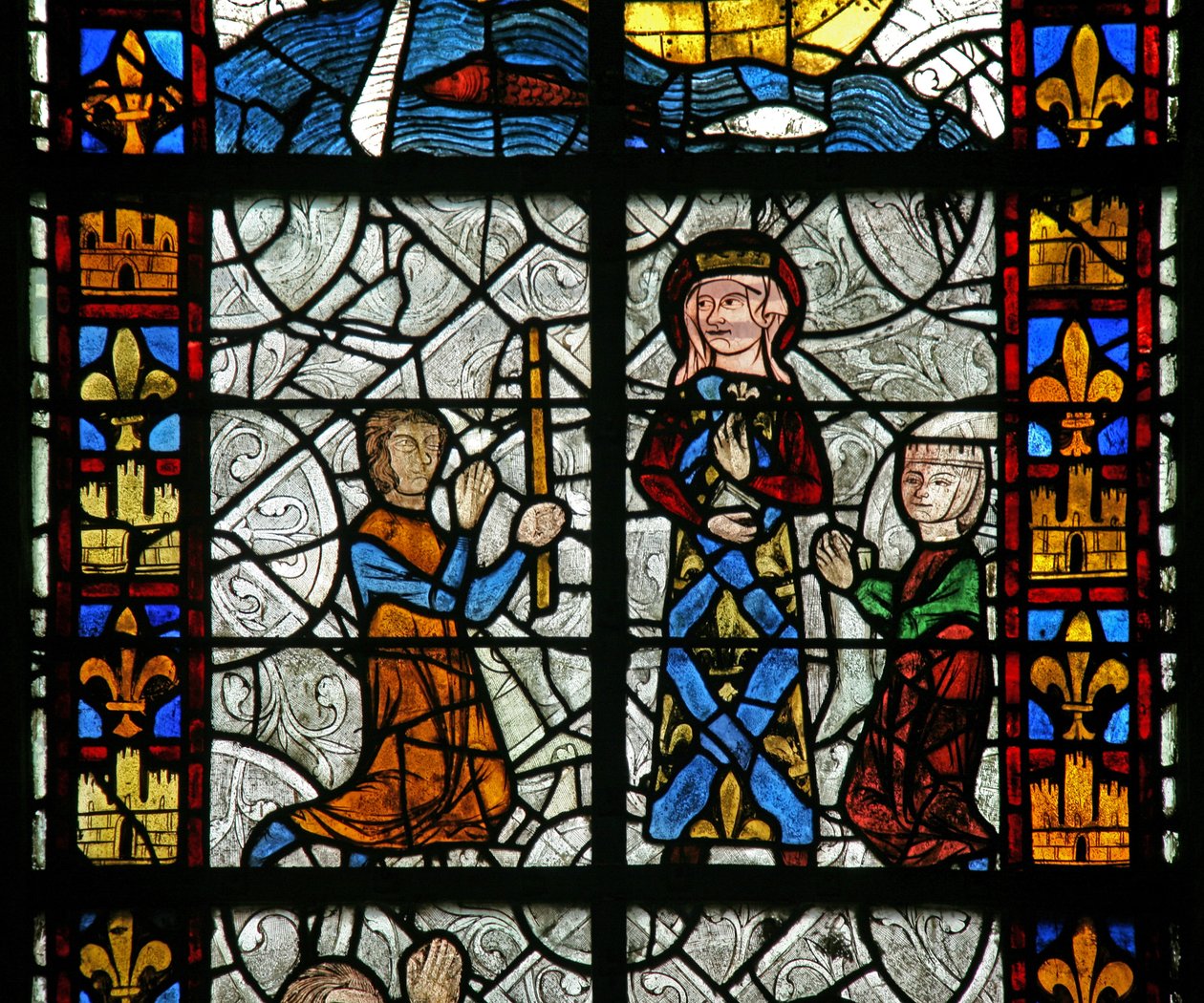 Santa Radegunda: una cura en la tumba de la santa; ¿de gota? (Probablemente no la cura tradicional de Godas) de French School