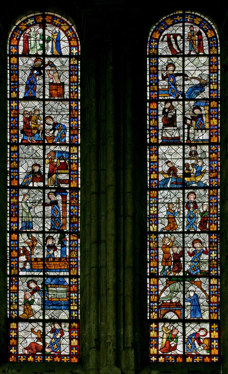 Escenas de la vida de Santa Radegunda de French School