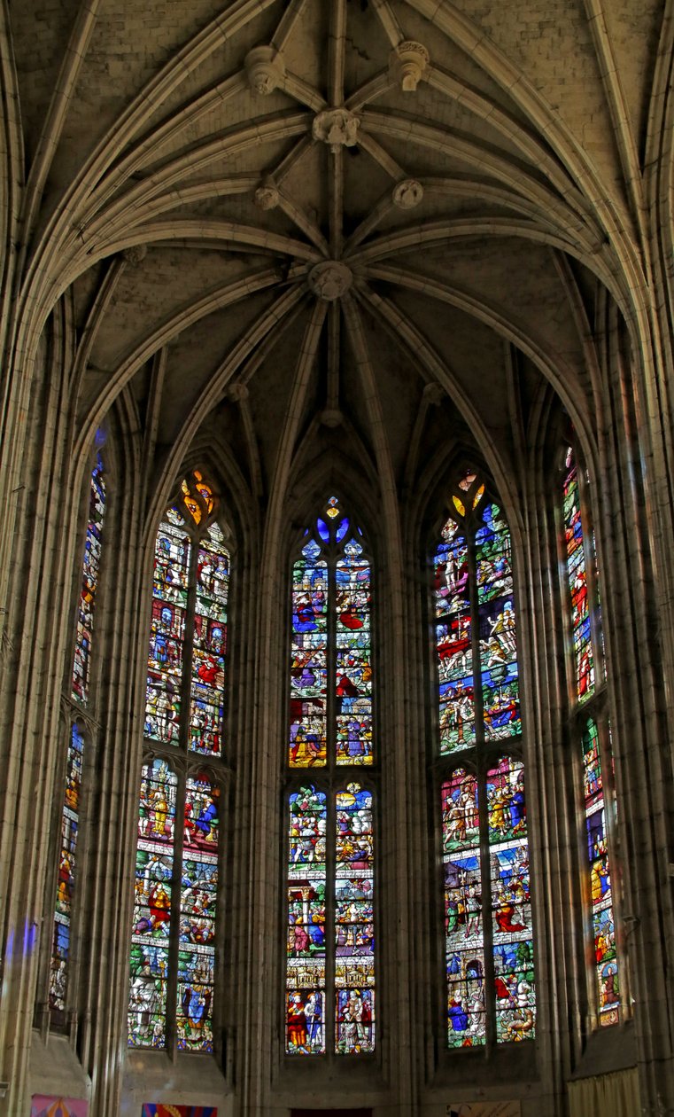 Ventana que representa las ventanas del ábside de French School