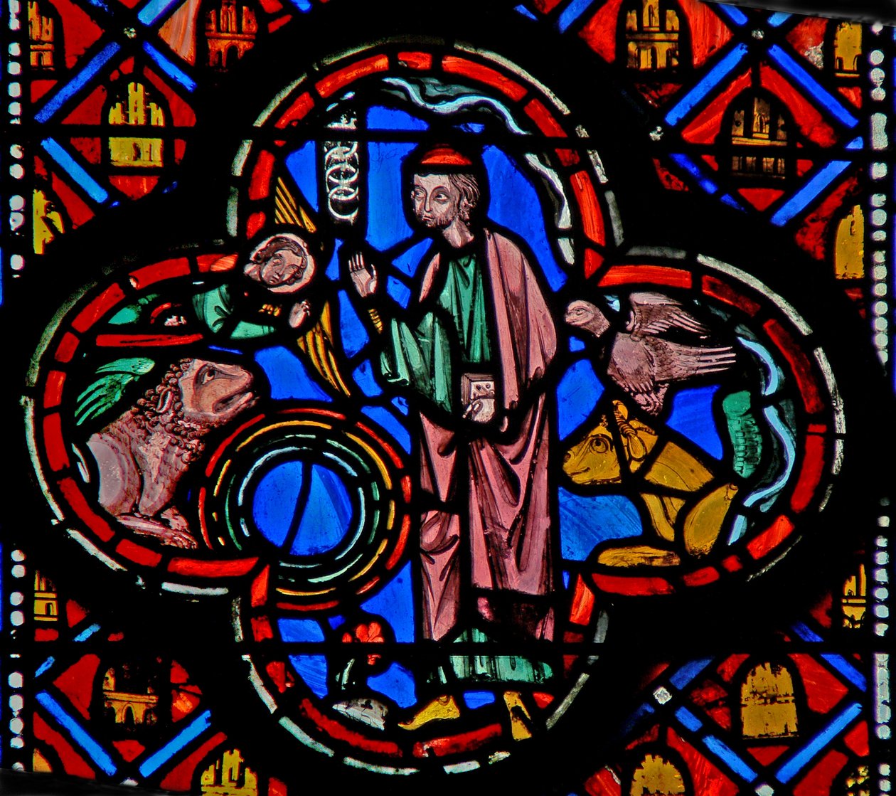 La visión de las cuatro criaturas vivientes y las ruedas dentro de ruedas (Ex I 4 y III 23) de French School