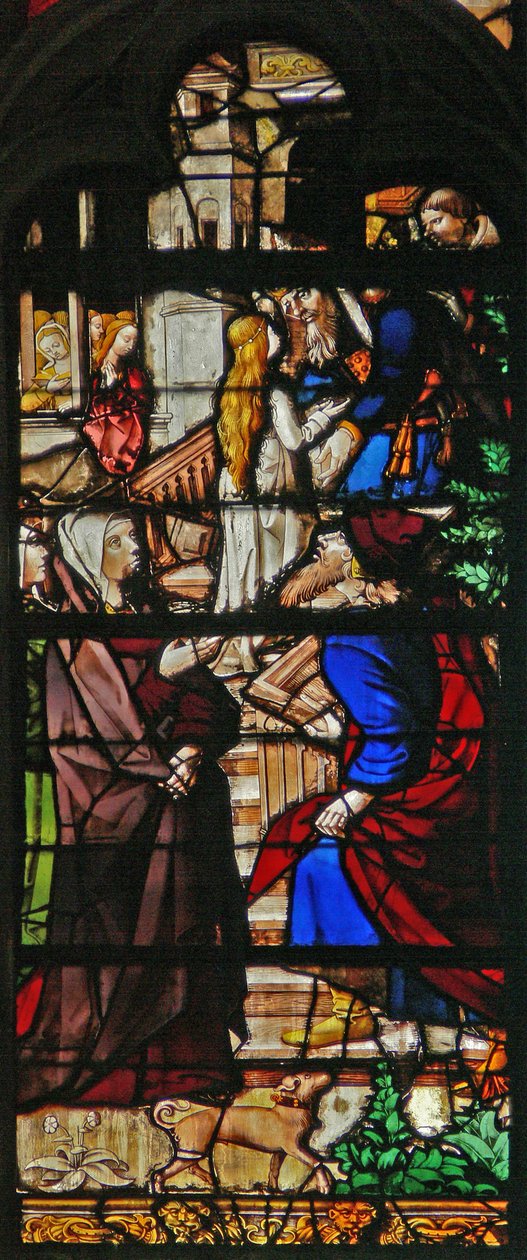 Una escena de la vida de la Virgen María: la Presentación en el Templo de French School