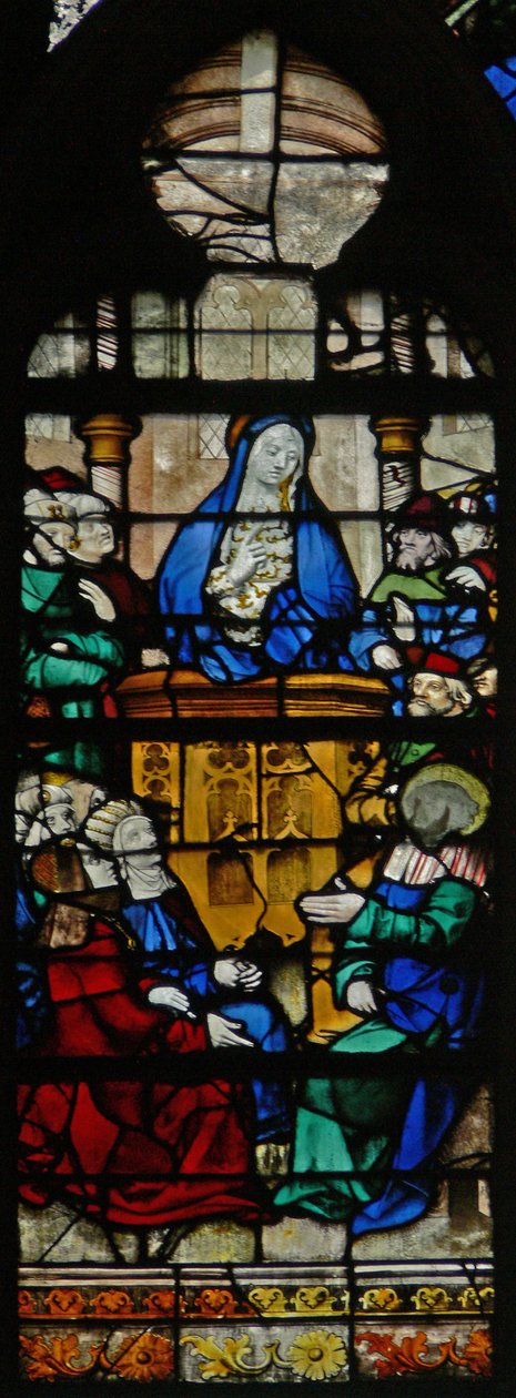 Una escena de la vida de Santa María Magdalena - la santa predicando de French School