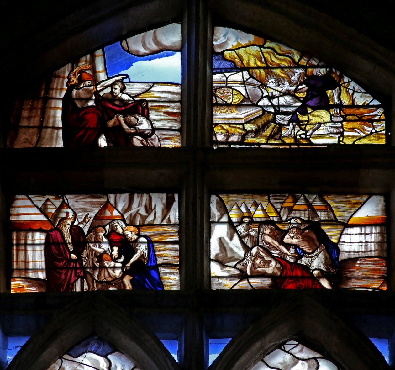 Escenas de la historia de Moisés de French School