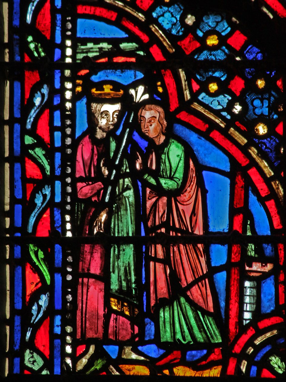 Ventana w14 Saúl hecho rey I Sam X 24 de French School