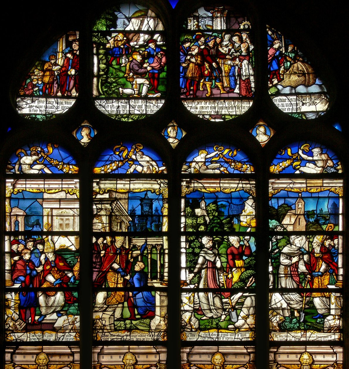 Escenas de la vida de San Fiacro de French School