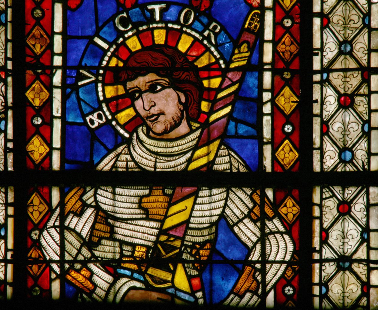 Ventana w203 que representa a San Víctor de French School