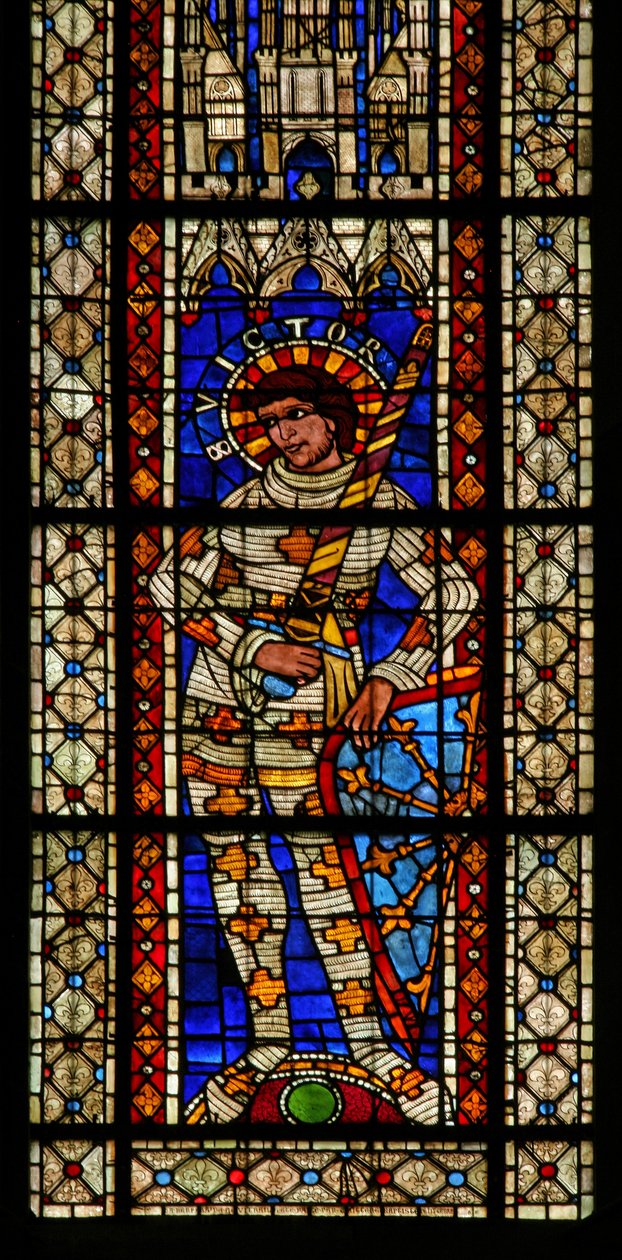 Ventana w203 que representa a San Víctor de French School