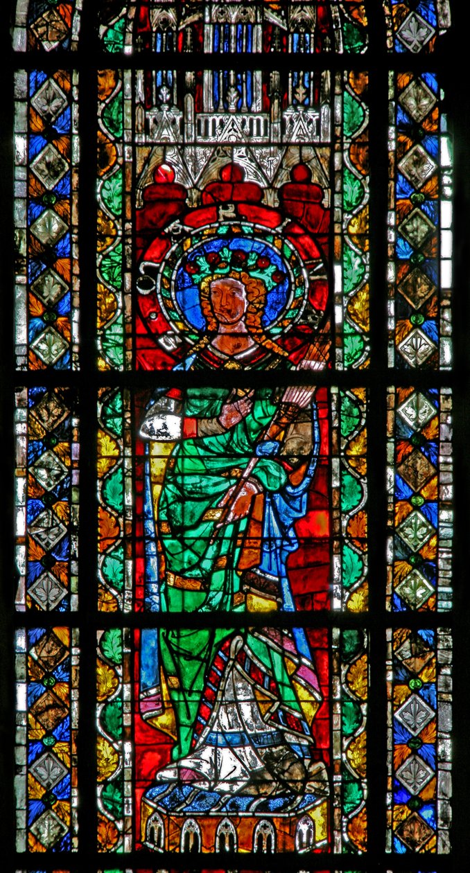 Ventana w204 que representa a Santa Marina de French School
