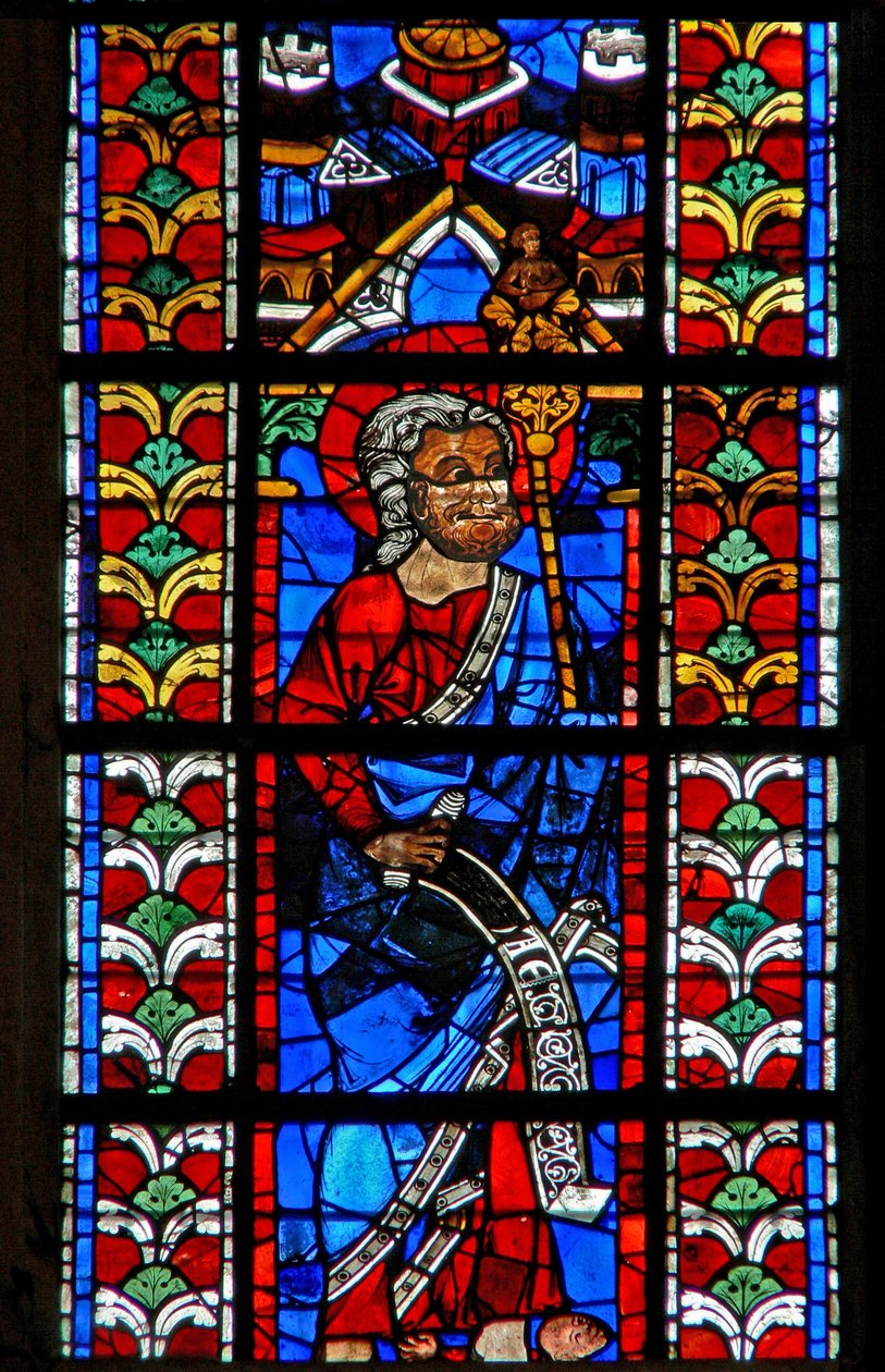 Ventana w211 que representa a San Judas de French School