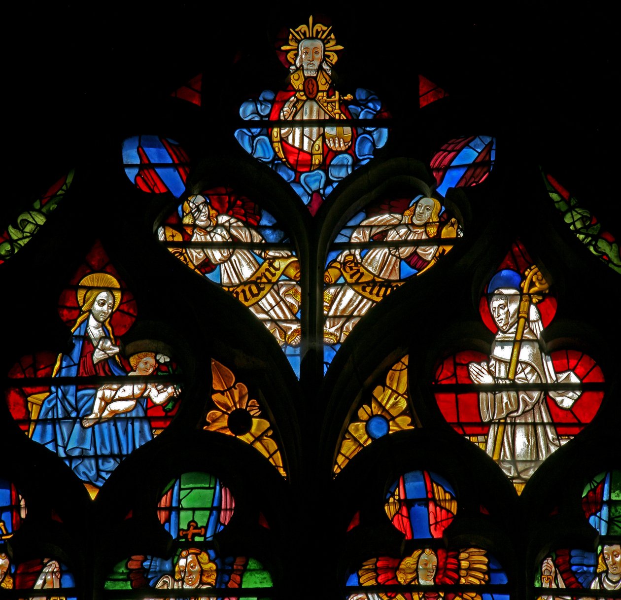 Dios, la Virgen y el Niño, San Bernardo de French School
