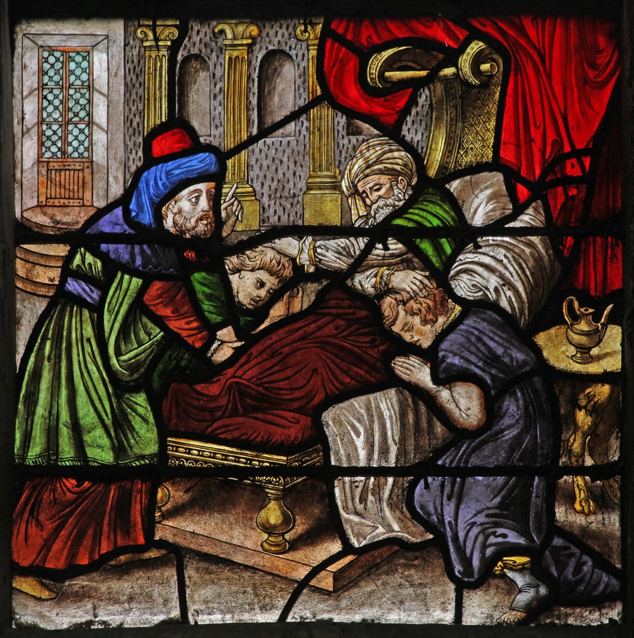 Jacob obteniendo la bendición de Isaac de French School