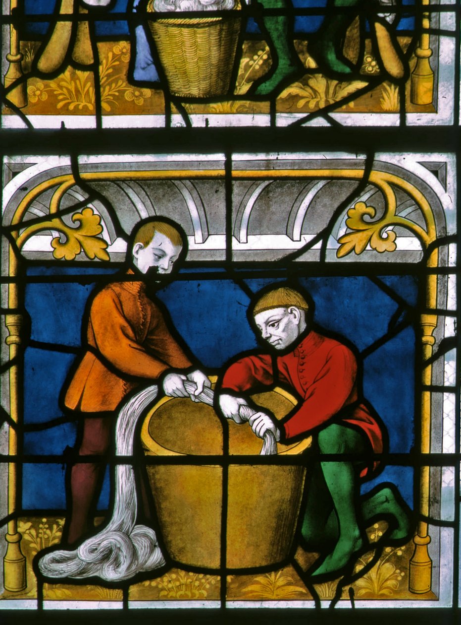Ventana w25 que representa a un pañero trabajando en la ventana de los Pañeros de French School