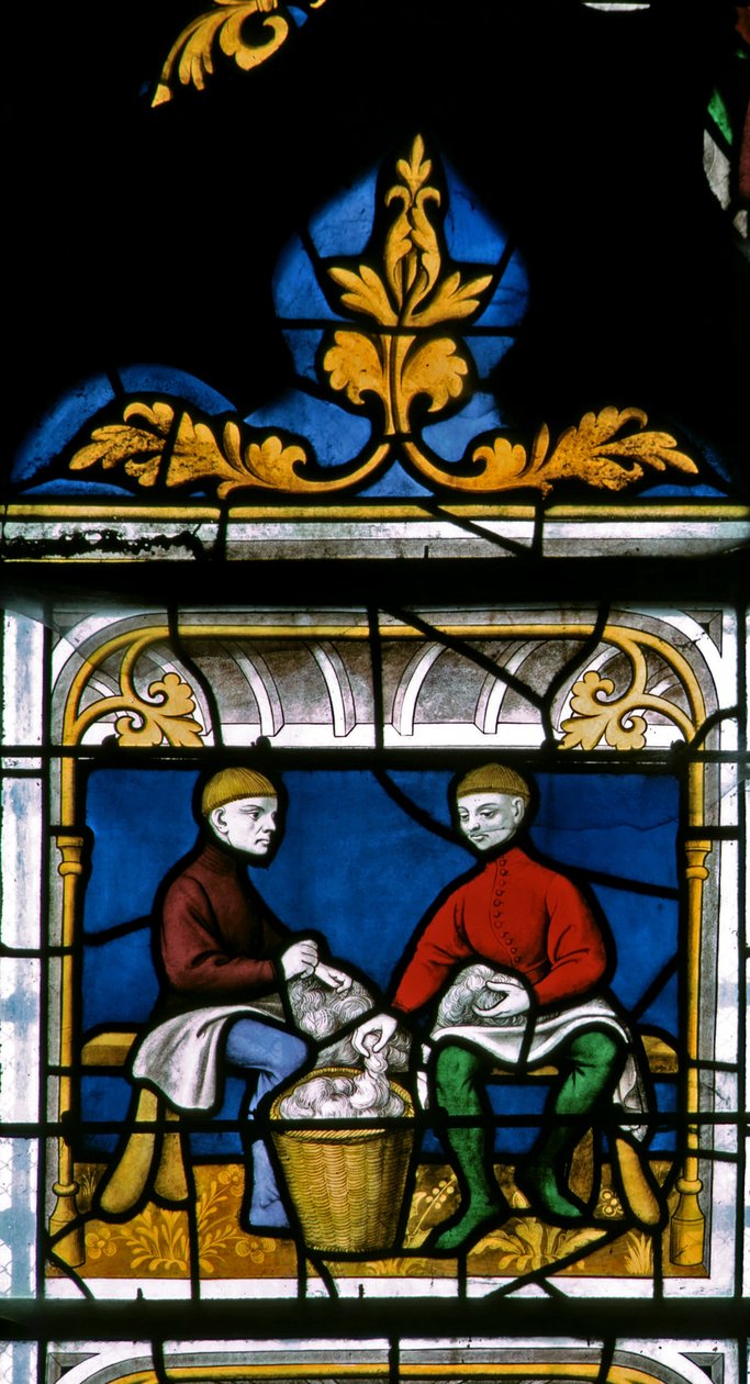 Ventana w25 que representa a un pañero trabajando en la ventana de los Pañeros de French School