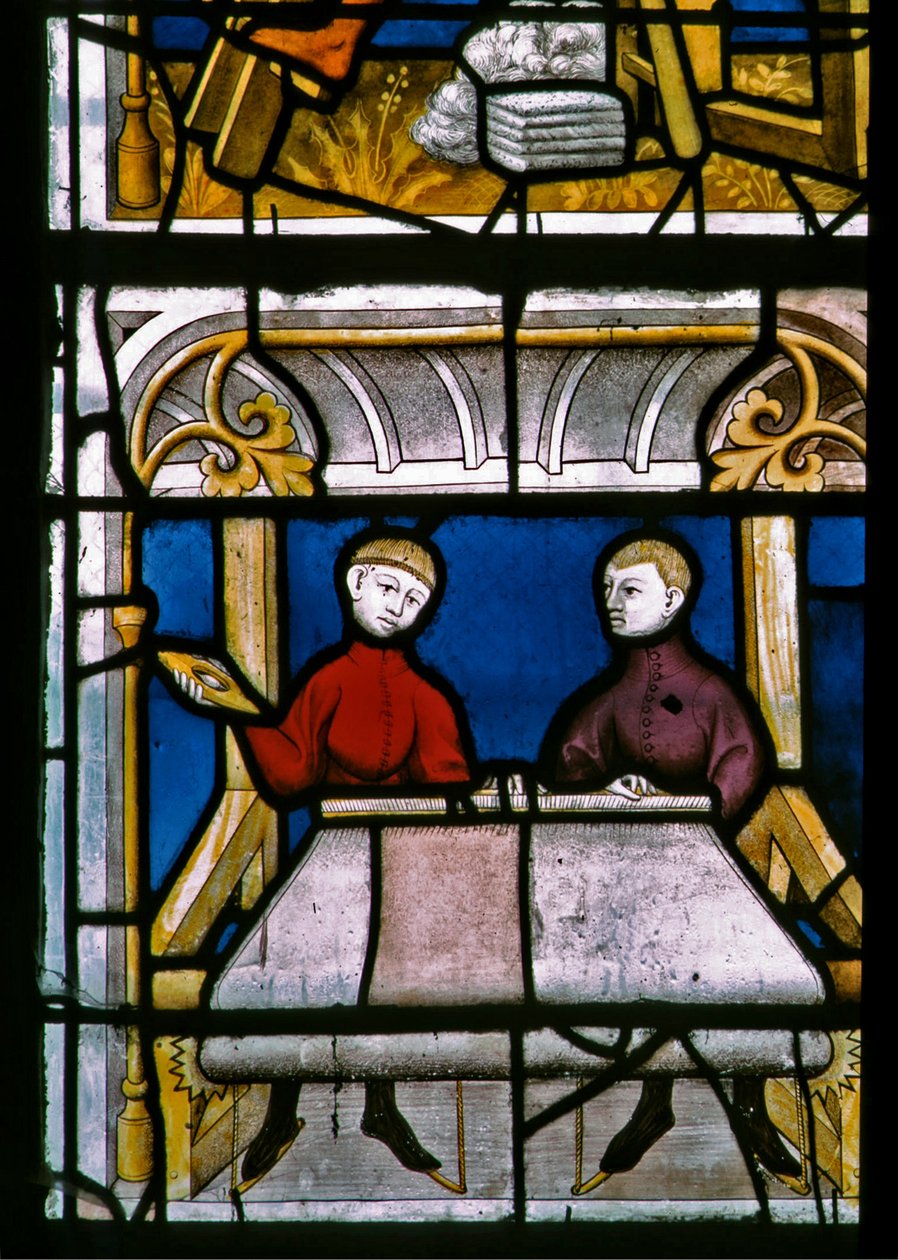 Ventana w25 que representa a un pañero trabajando en la ventana de los Pañeros de French School