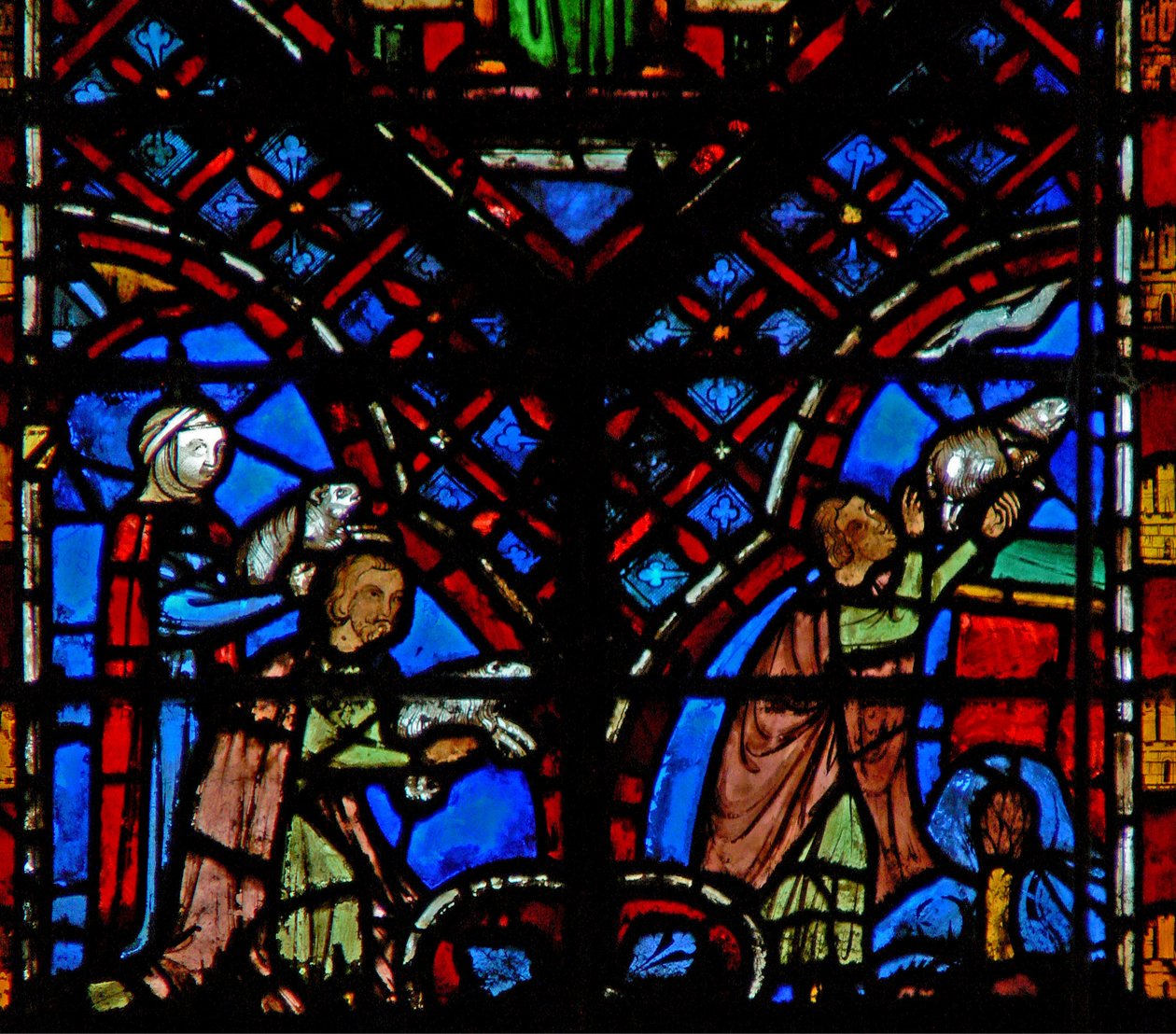 Ventana w2 Ofrendas de paz Levítico III 1 y Levítico VII 2 de French School