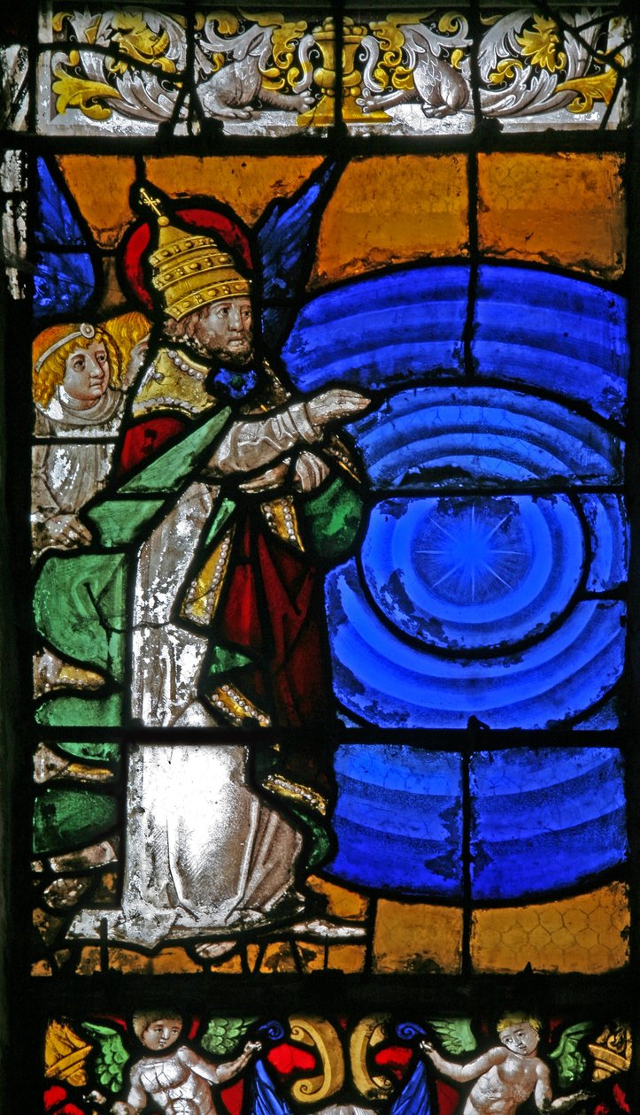 Ventana w2 que representa la Creación del Firmamento de French School