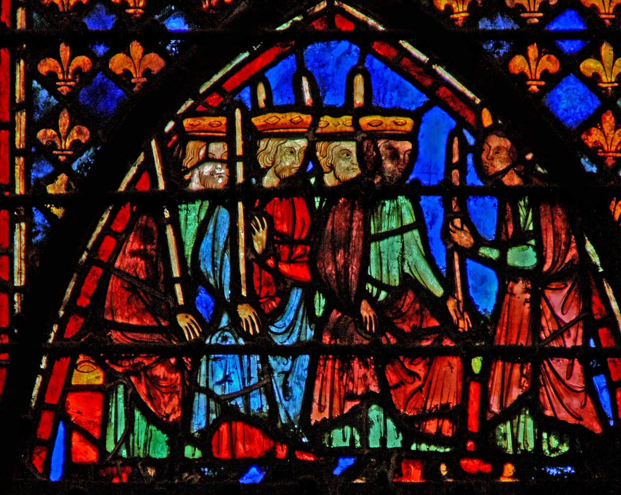 Moisés reúne a los príncipes tribales; recoge sus bastones de French School