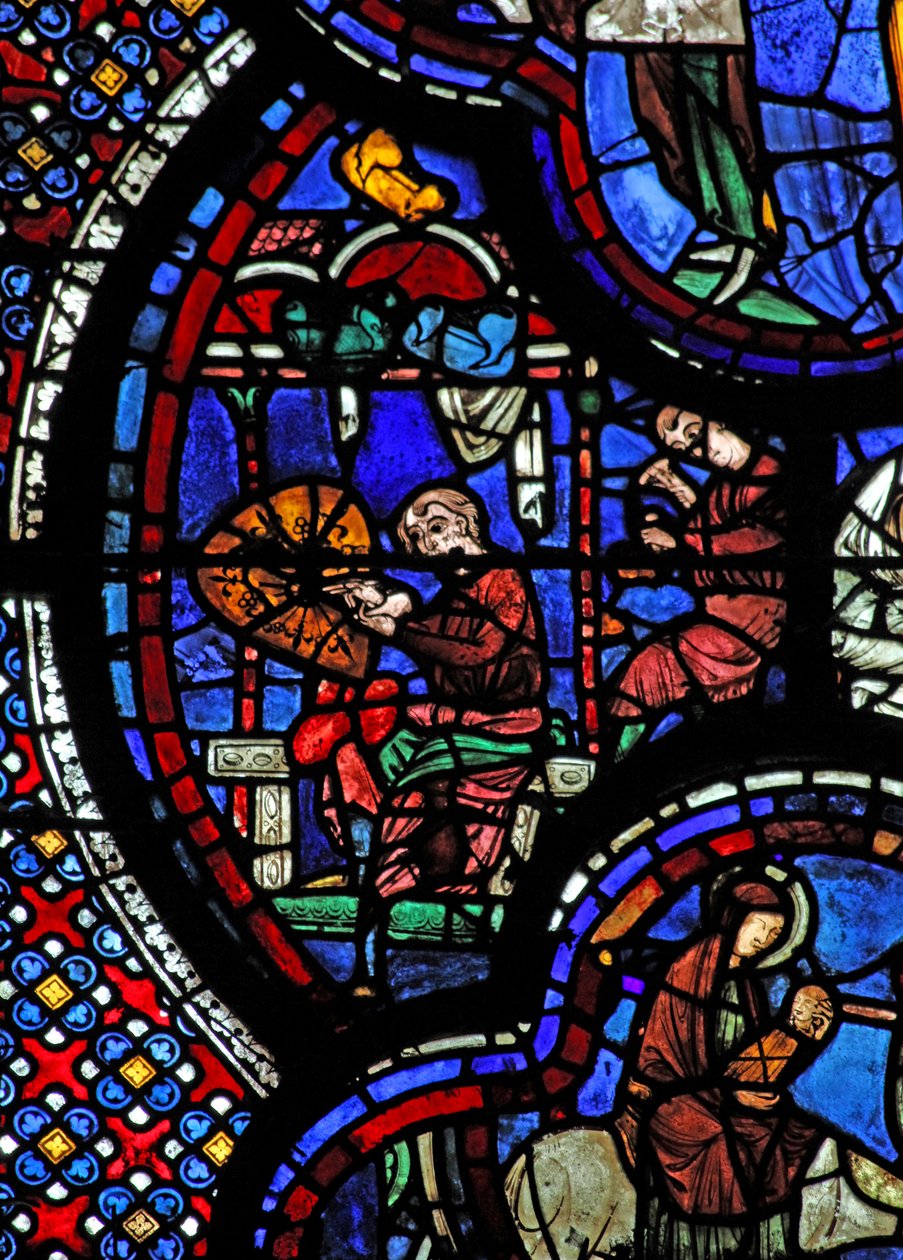 Ventana w48 que representa donantes - armeros de French School